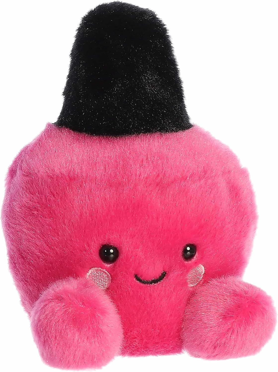 Aurora® Adorable Palm Pals™ Kitty Nail Polish™ Stuffed Animal - Fun Collectible Plush for Kids and Adult Collectors - Perfect for Decorating Rooms and Birthday Gifts - Pink 4 Inches