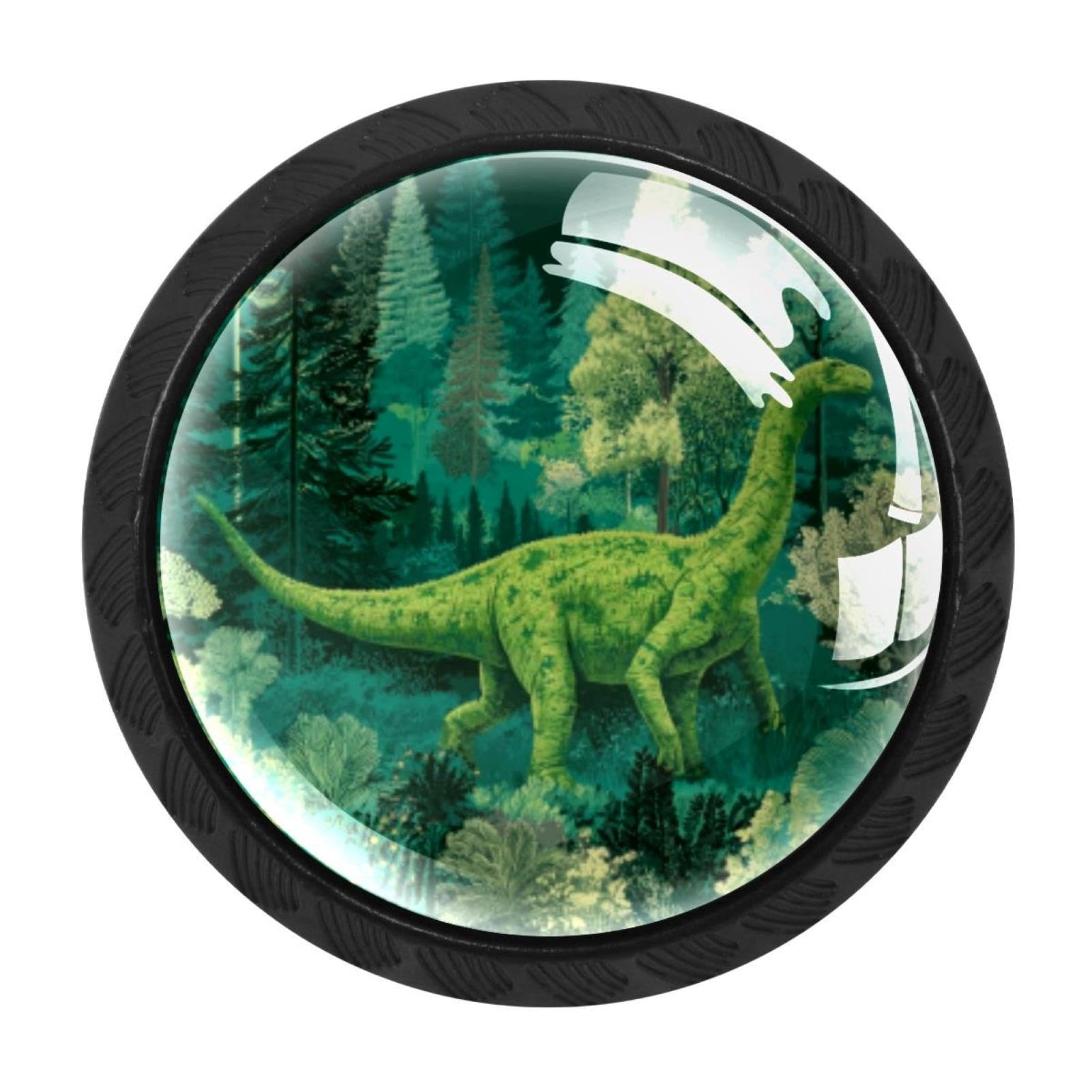 Chenzzzz Multicolored 13 4 Pack Forest Dinosaur (2) Drawer Knobs Cabinet Knobs Crystal Glass Knobs Pulls Handles For Kitchen Cabinet Hardware Cupboard Door Dresser Wardrobe Home Decor