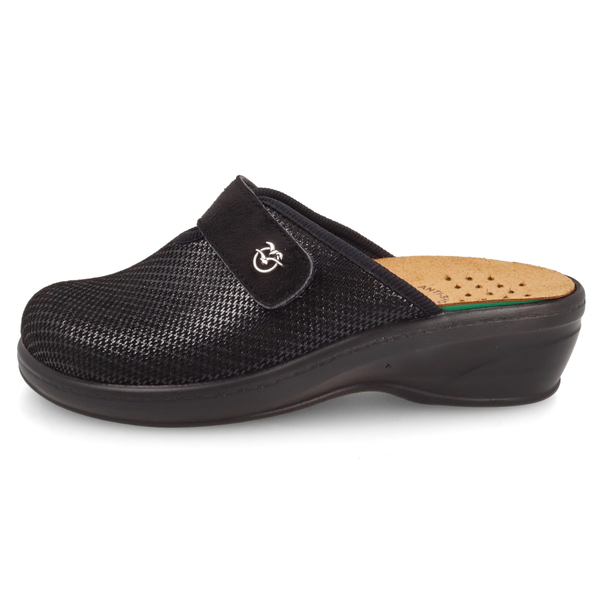 Fly Flot Ciabatta Donna In Microfibra Elasticizzata, Strappo Regolabile, Sottopiede In Pelle Estraibile, Suola 5cm CiabatteDonna