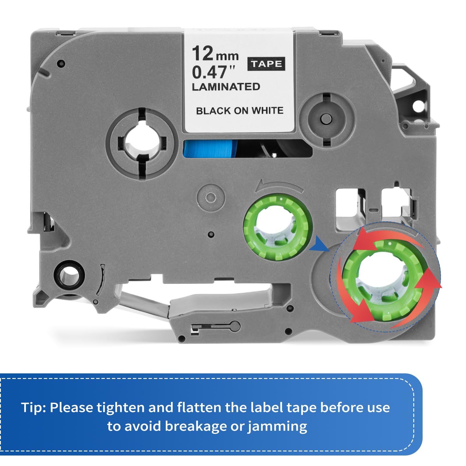 4x Compatible para Brother P-touch Tapes Etiqueta Reemplazo 12mm 0.47 Negro sobre Blanco Laminada para Tze-231 TZe231 Tz 231 Tzc231 para P-Touch PT-H100lb PT-H105 PT-D210 PT-E110 PT-1010 PT-1000