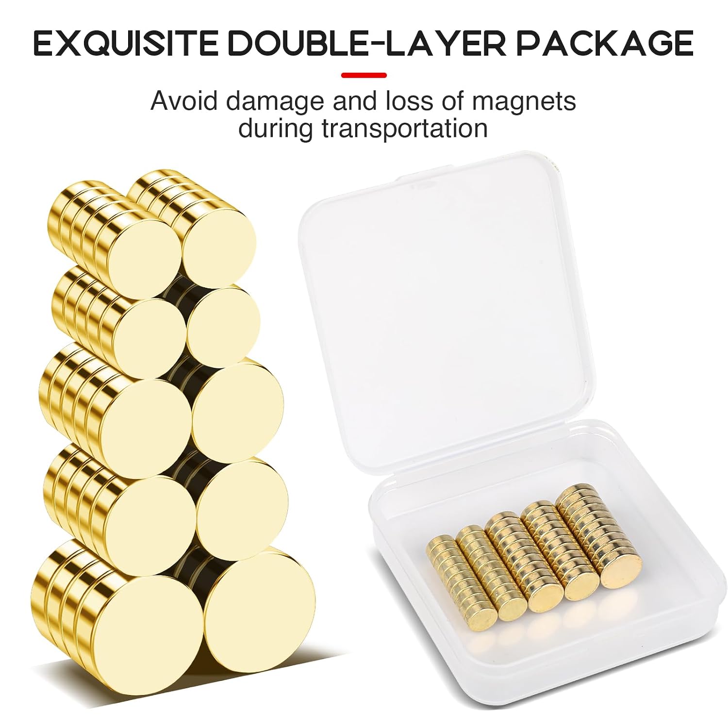 50Pcs Fridge Magnet 3 Sizes Small Magnets, 8x3mm,10x3mm,12x3mm image 2