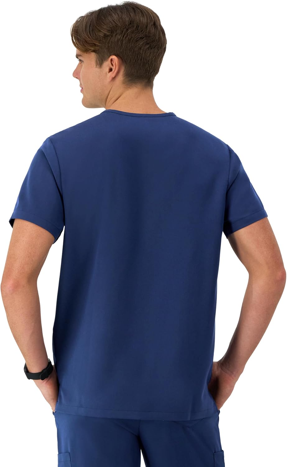 Hanes Mens Scrubs Healthcare Top, Moisture-Wicking Stretch Scrub Shirts for Men, Odor Control - Image 2