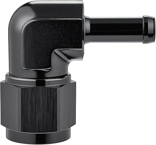 Vista 25 de EVIL ENERGY 8AN hembra a manguera de púas de 1/2 pulgada giratoria de 45 grados