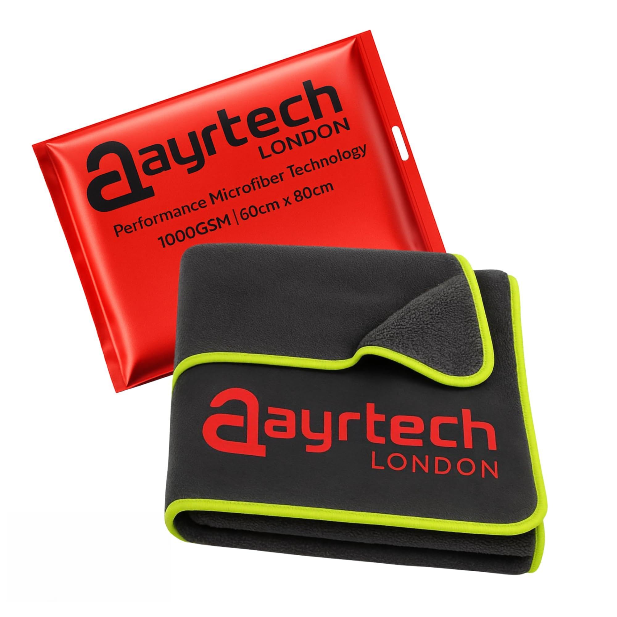 aayrtech Car Drying Towel 1000GSM Microfiber 60x80cm No Scratches Ultra Absorbent
