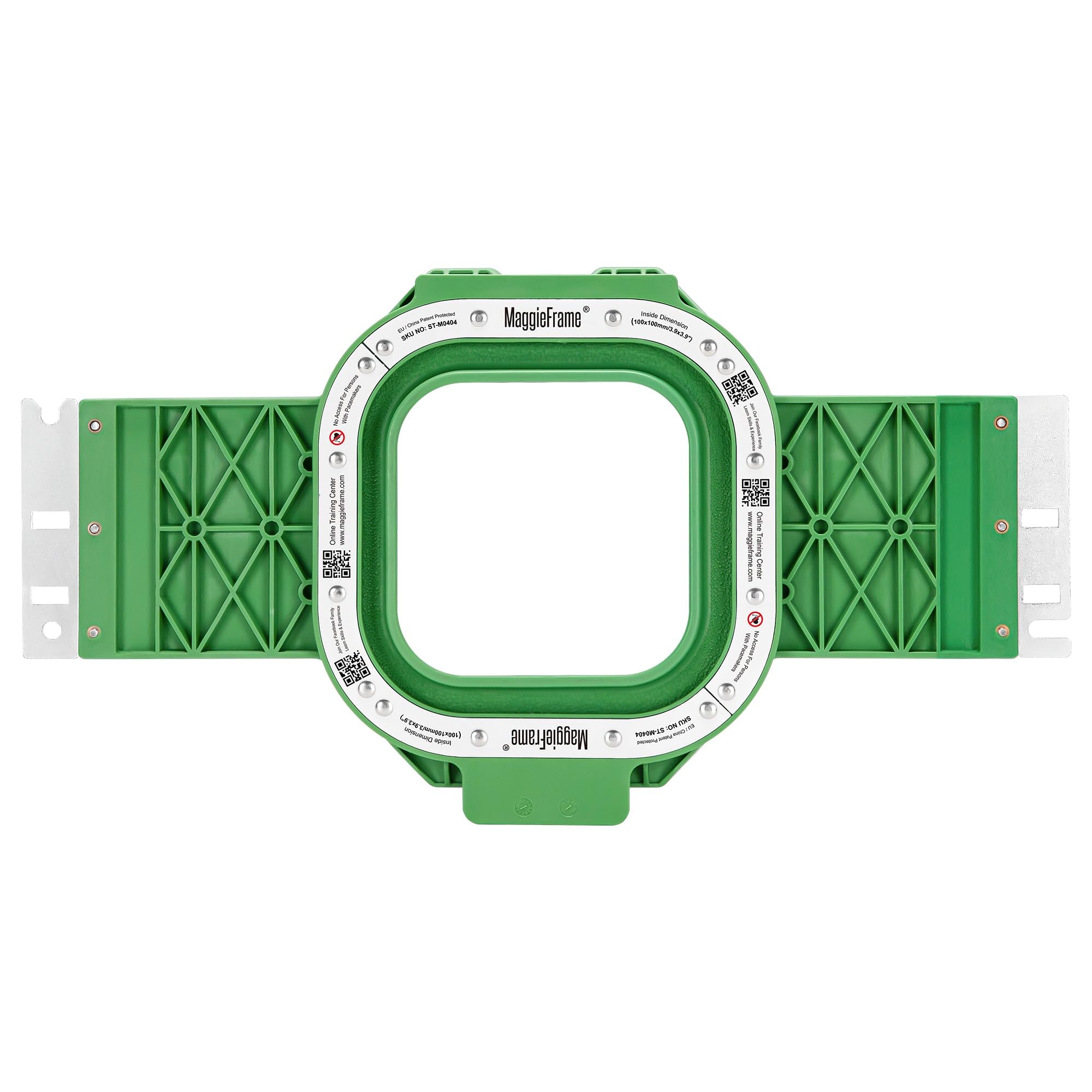 Brewland Bastidor de bordado magnético 100x100mm para Janome MB7 MB4S MB4 | Compatible con Janome MB7S; 3.9x3.9inch