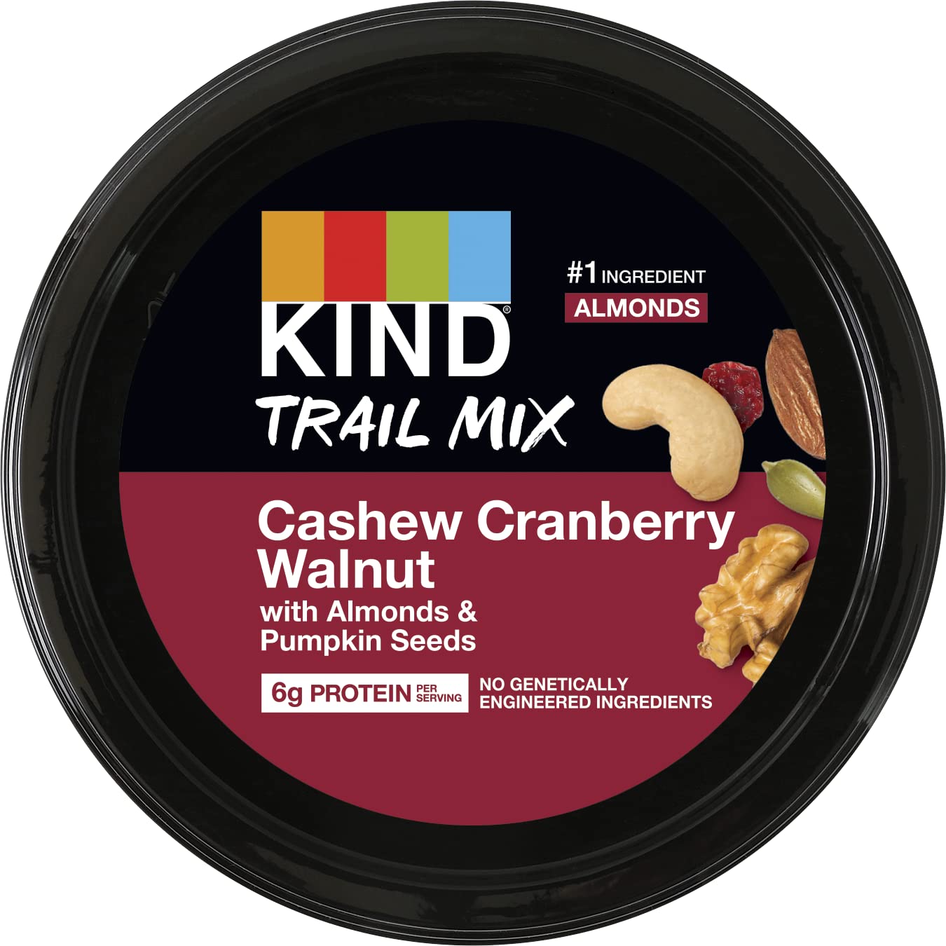 KIND Cashew Cranberry Walnut Trail Mix with Almonds & Pumpkin Seeds, 7.5 Oz, 6 Ct