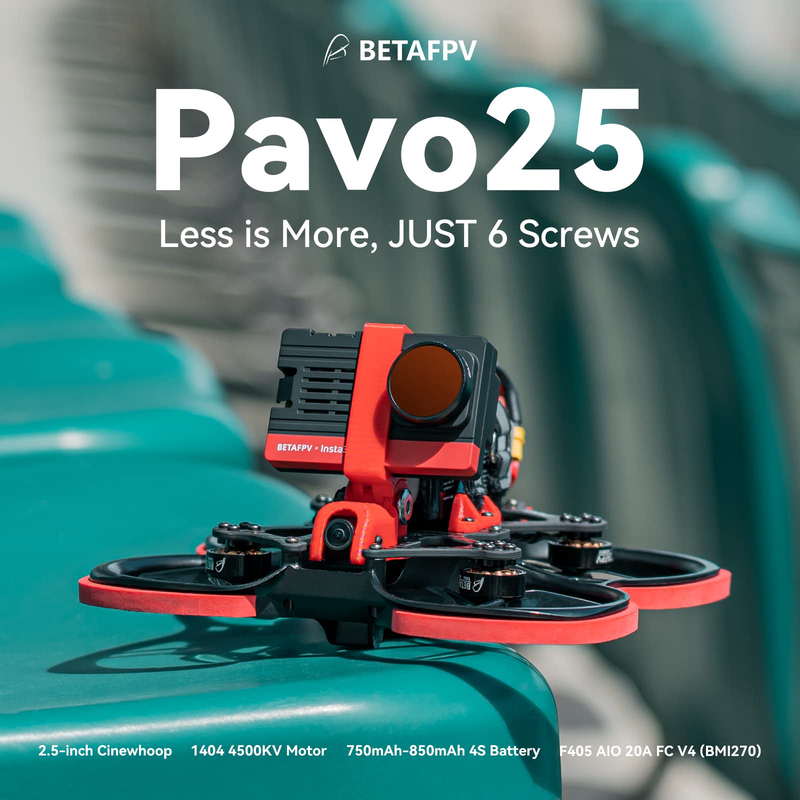 Amazon.com: BETAFPV Pavo25 ELRS 2.5 pulgadas 4S Whoop Quadcopter