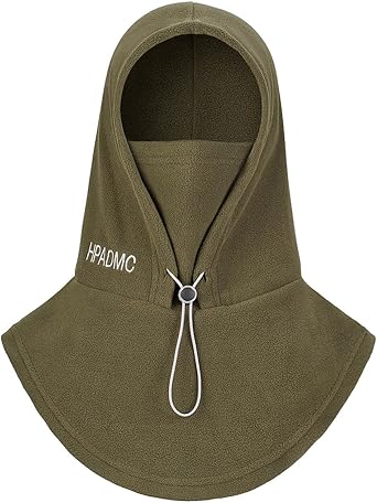 Winter Balaclava Ski Mask for Women Men, Polar Fleece Convertible Balaclava Hoodie Hat Scarf Black/Gray/Beige/Green