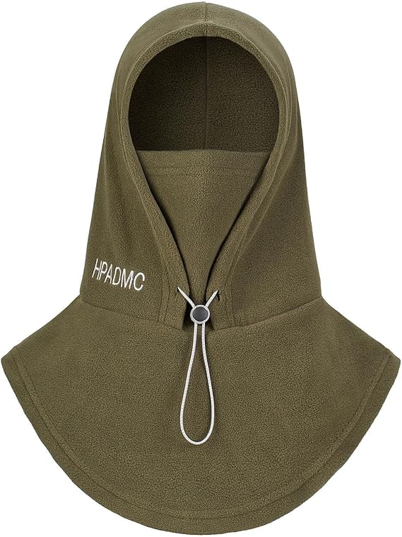 Winter Balaclava Ski Mask for Women Men, Polar Fleece Convertible Balaclava Hoodie Hat Scarf Black/Gray/Beige/Green