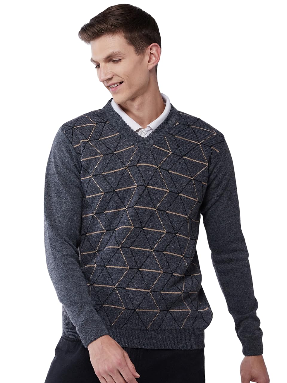 pivl Men's Winter Geometric Print Sweater - Warmth and Style for The Season||Winterwear||-picture-24