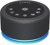 Vista 8 de Máquina de sonido Luz nocturna de ruido blanco Máquina de ruido marrón, 30 sonidos sin bucle, 12 luces, 5 temporizadores, 36 función de memoria