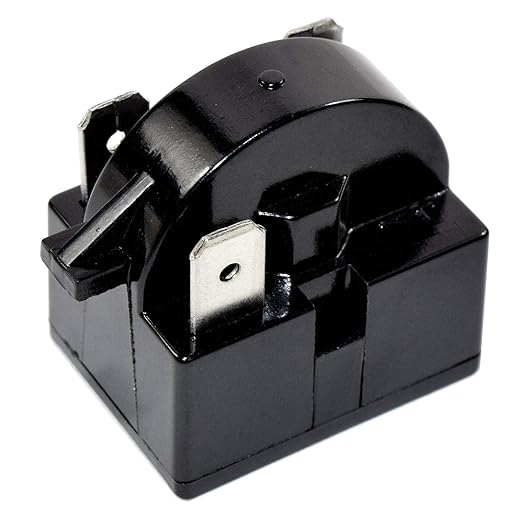 HQRP 4.7 Ohm 3-Pin PTC Starter Relay Replacement - Mini Fridge Compact Refrigerator Beverage Cooler Wine Beer Kegerator Deep Freezer Compressor Part