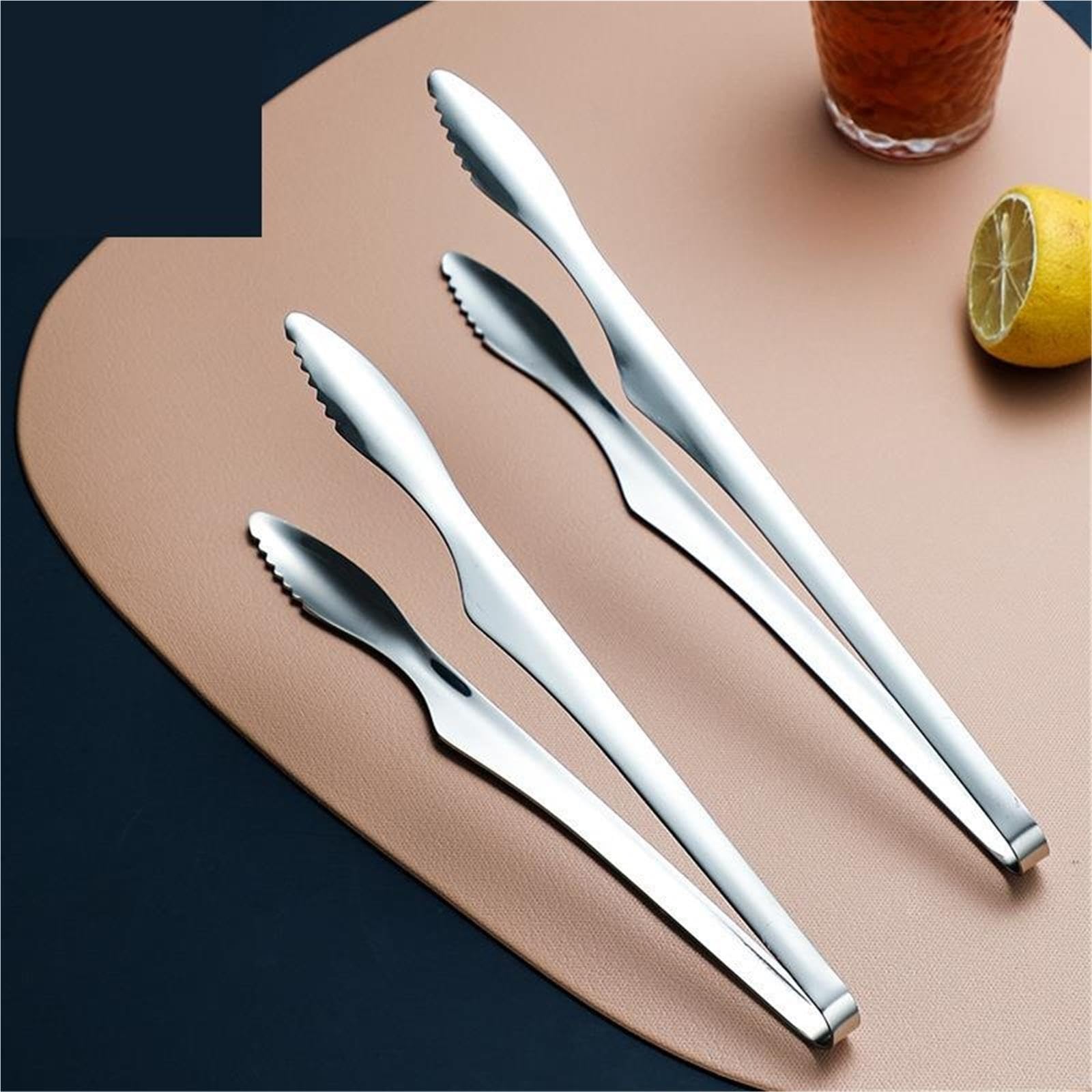 3 Pinzas for Comida De Barbacoa Acero Inoxidable Para Cocinar