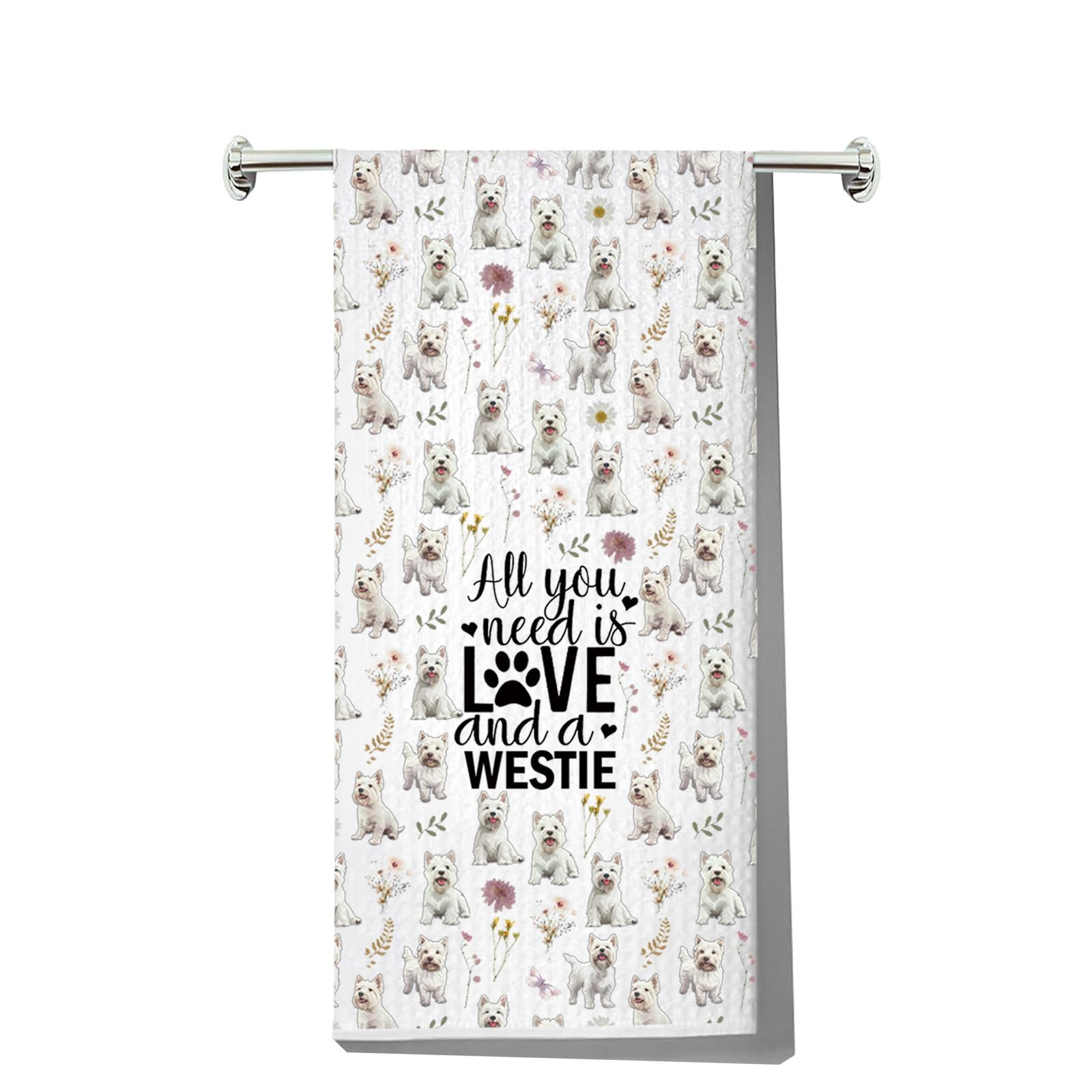 West Highland White Terrier serviette de cuisine et cadeau pour fan de Westie