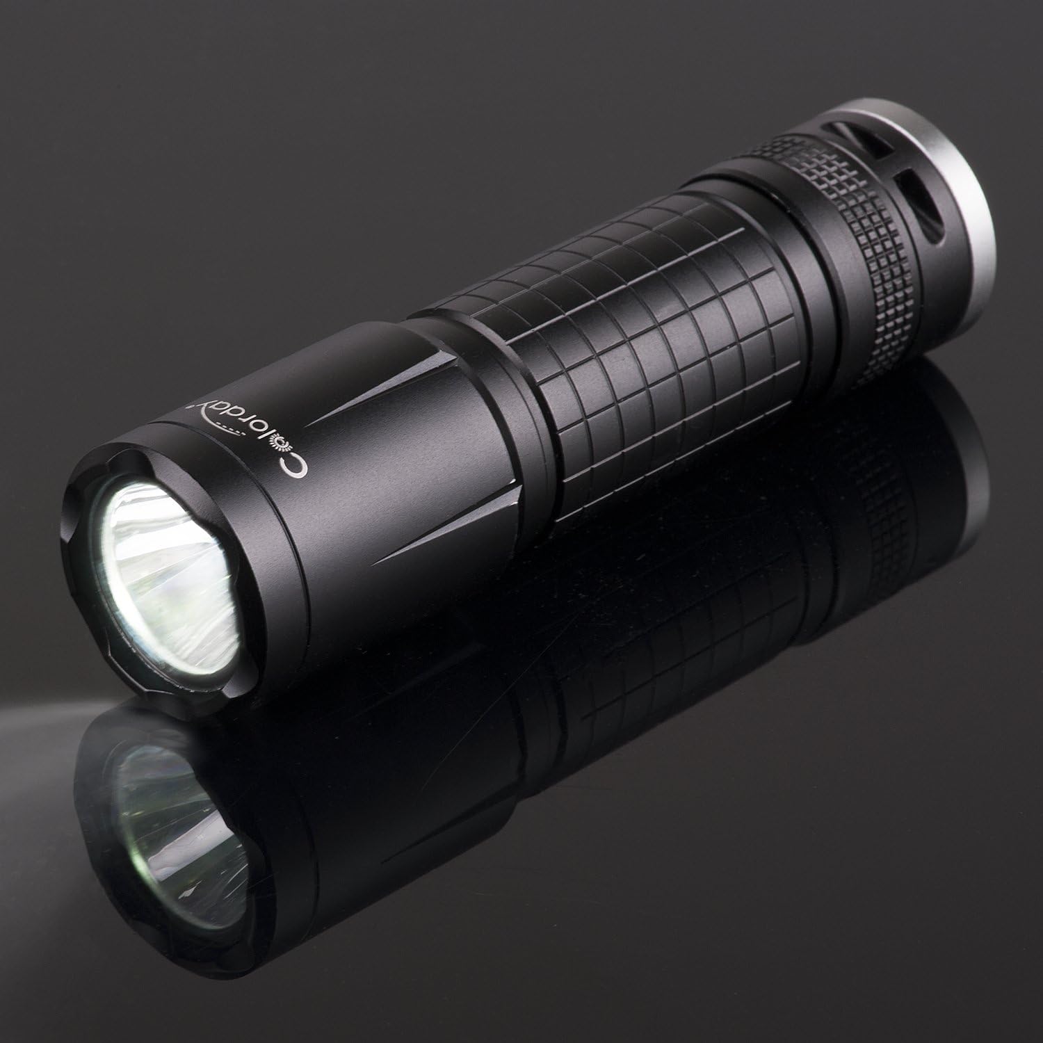 Colorday Ultrabright LED Tactical Flashlight,350LM,Pocket Flashlight With Batteries Waterproof, High lumens, For Hiking Comping kid (N5)