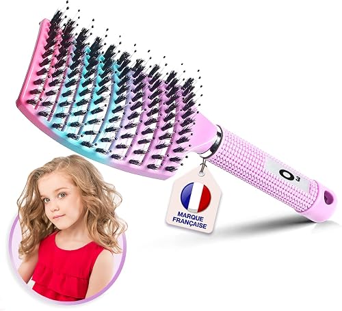 O³ Brosse Cheveux Démêlante Rose 