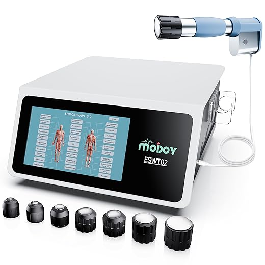 2026 MODOY Shockwave Therapy Machine for Joint/Muscle Pain Relief, FSA/HSA Eligible Shockwave Therapy, Non-Invasive Extracorporeal ESWT Shock Wave Therapy Device, Ideal for Home & Clinical Use(White)