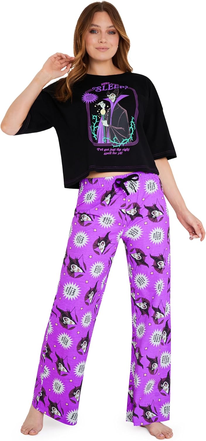 Disney Stitch Women's Pajama Set, Cozy Nightwear Long PJs Comfy Loungewear for Adults Teenagers, Stitch Gifts for Women