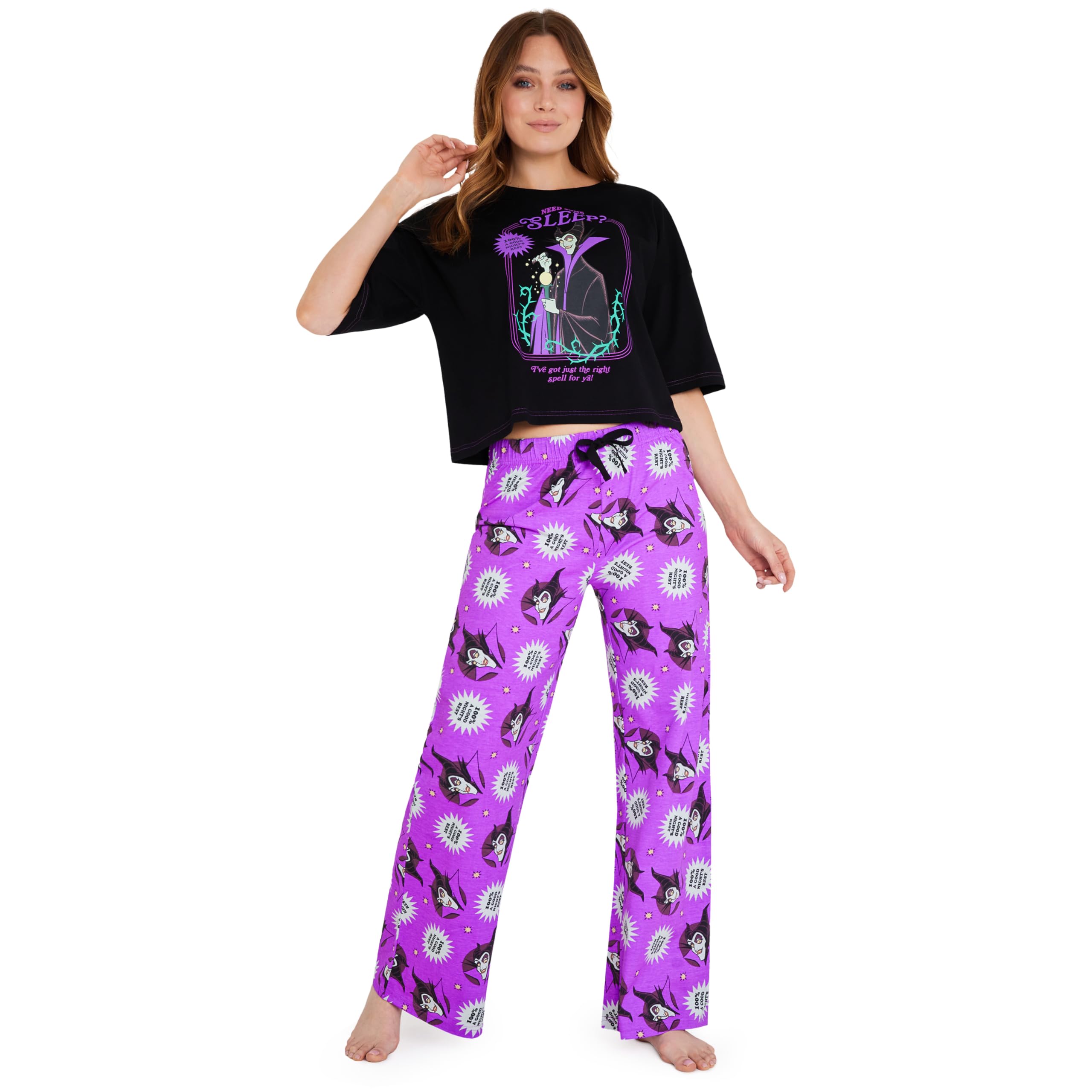 Disney Stitch Womens Pajama Set Cozy Nightwear Long Pjs Comfy