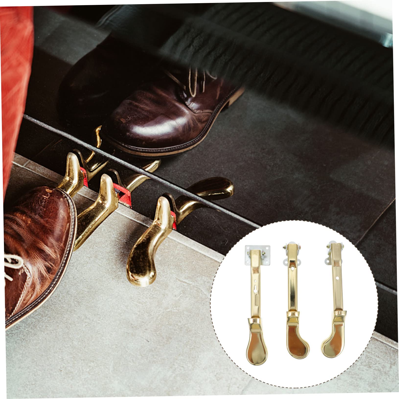 Pedale per Pianoforte Verticale Oro in Metallo 3 Pezzi | Anti-ruggine, Uso Professionale e Pratico, Accessorio per Forniture di Pianoforte Verticale