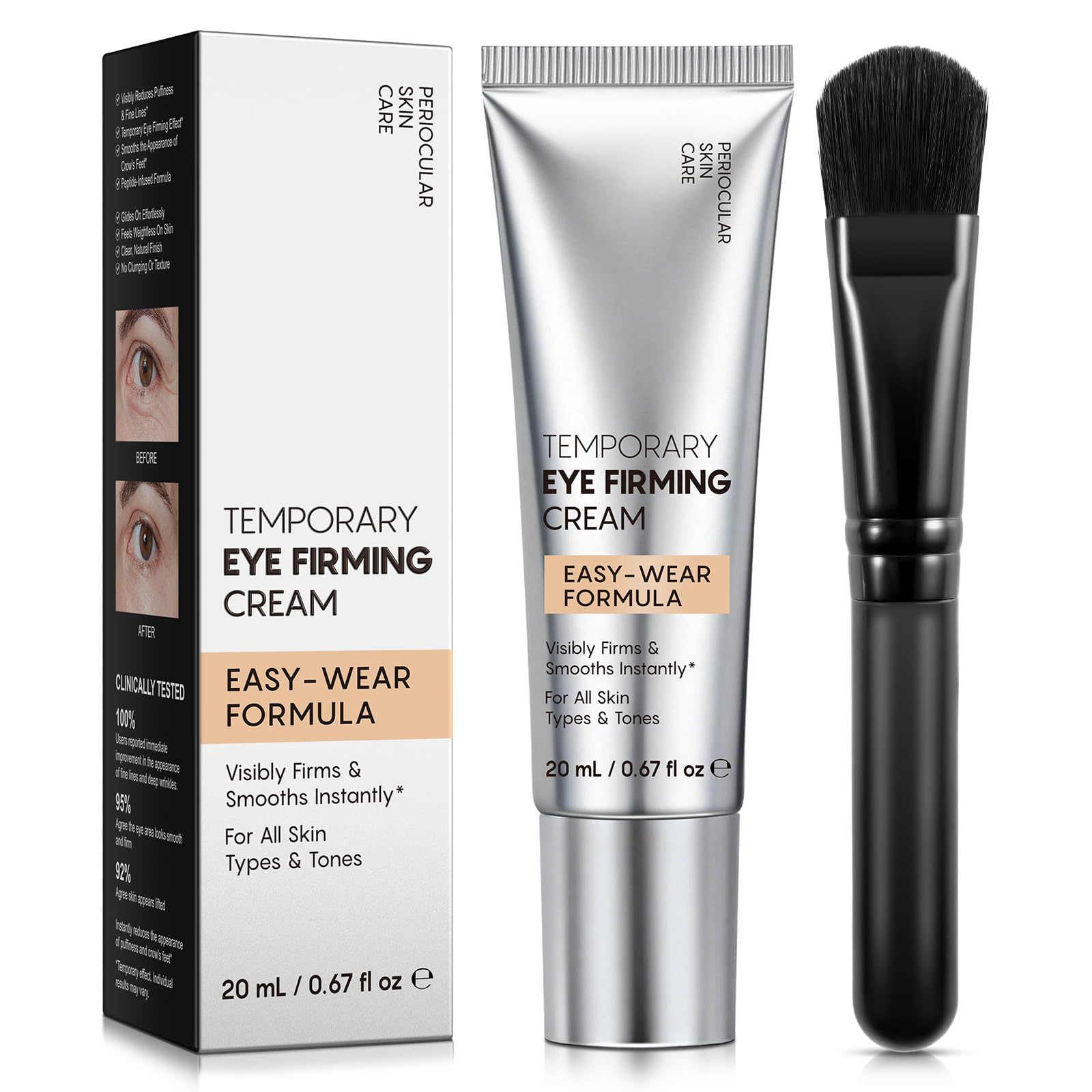 Instant Eye Tightener Cream, Temporary Eye Firming Cream, Fine Lines & Dark Circles, Beauty of Eye Serum Skin Care for Women and Men, periocular Skin care for All Skin Types 20 mL/0.67 fl oz