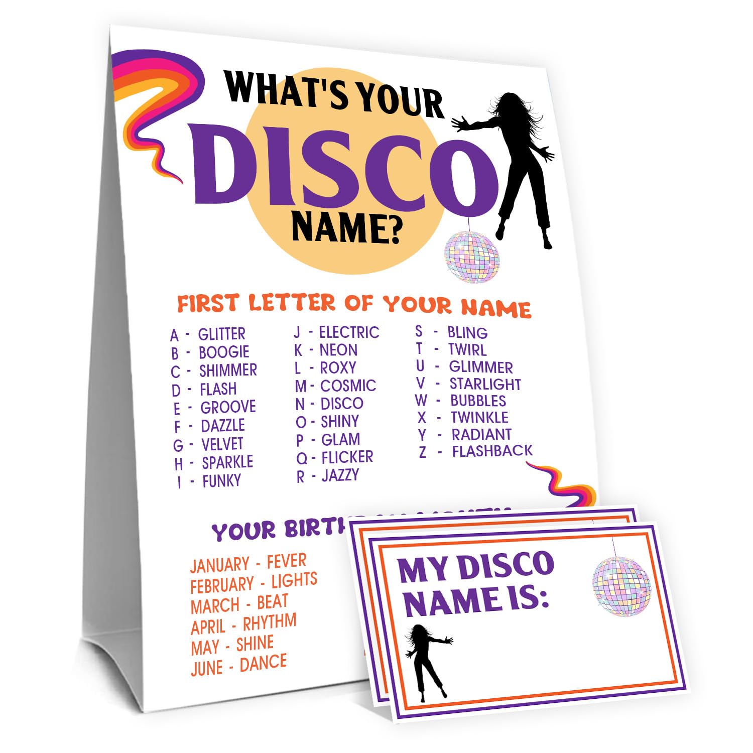 Beer Name Game Sign - Party Decorations -32