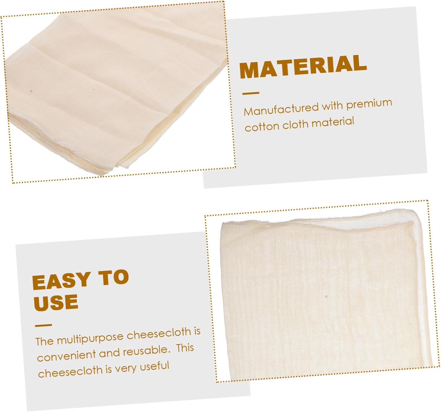 Alipis 24pcs Reusable Cheesecloth for Straining Unbleached Muslin for Home Cooking Brewing and Cheese Making and Easy to Clean