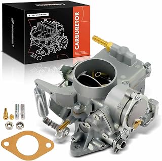 34 Pict-3 Carburetor Compatible with VW Beetles Super Beetles 1971-1979 Dual Port 1600cc Air Cooled Type 12V Engine Thing Karmann Ghia Squareback Transporte Electric Choke Replace# 113129031