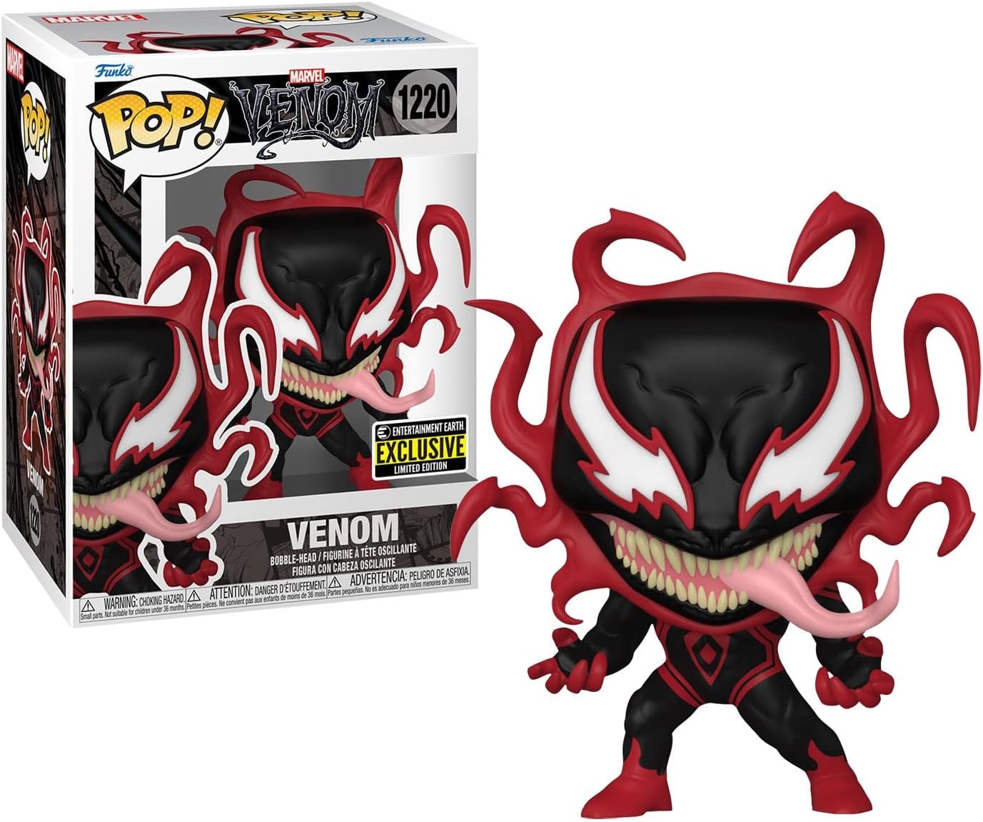 POP! Venom Carnage Miles Morales Pop! Vinyl Figure - Entertainment Earth Exclusive, One Size