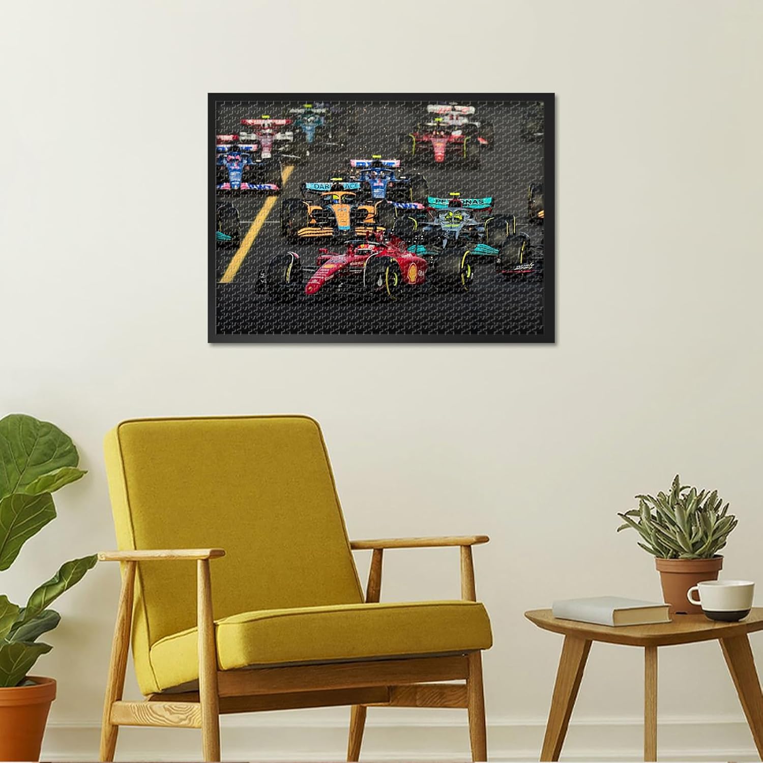 Racing Car Puzzles for Adults - Jigsaw Puzzles 1000 Pieces for Adults, 27.5x19.7 Inch Sports Car Art Difficult and Challenge Puzzle Game for Living Room Wall Decor