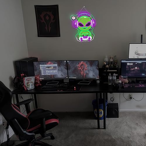 Vista 133 de Gamerneon Elegante letrero de neón de mariposa rosa para decoración de pared, hermoso club, luces LED para dormitorio, sala de estar, niñas, fiesta