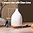 InnoGear Oil Diffuser, 150ML Ceramic Diffuser for Essential Oils Handcrafted Aromatherapy Diffuser Ultrasonic Cool Mist Humidifier with 2 Mist Modes Waterless Auto Off for Room Office, White