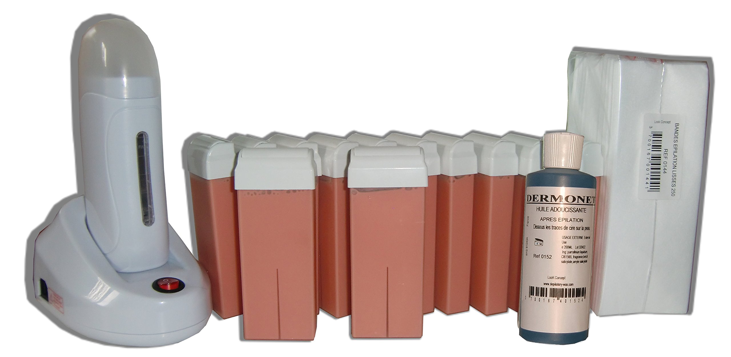 Storepil - NEO - Kit épilation ROSE 12 x 100 ml cire Roll On épilation avec bandes