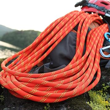 11mm Static Rope Camping Rock Climbing Rope 26KN High Strength Safety Rope for Working at Height Climbing Equipment