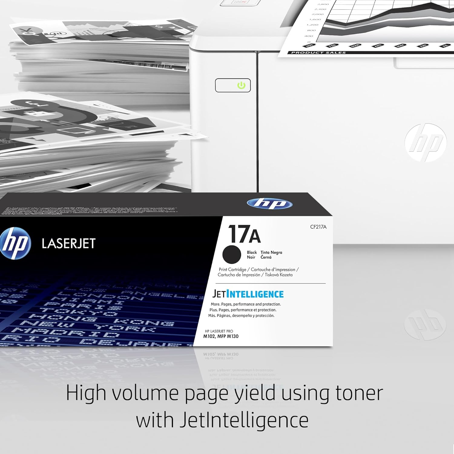 HP Laserjet Pro M102w Wireless Laser Printer, Works with Alexa (G3Q35A). Replaces P1102 Laser Printer, White