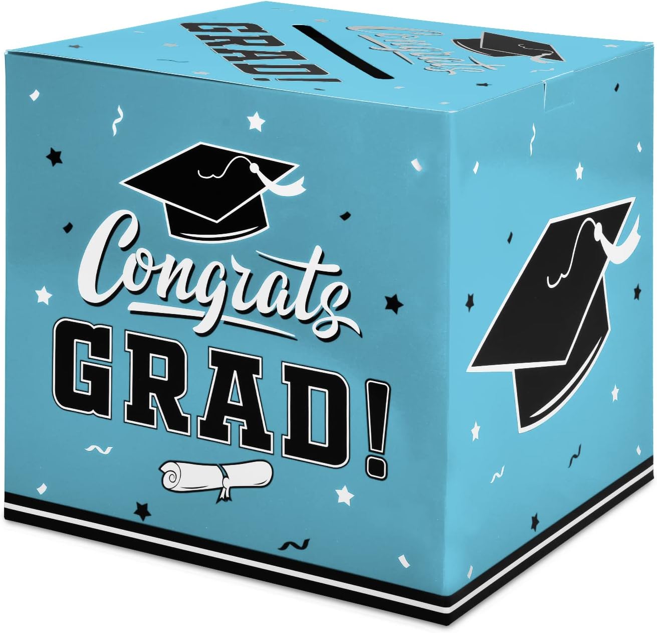 Gatherfun Graduation Party Decorations Graduation Box Graduation Card Box for Graduation Gift Graduation Party Favors Decor Party Supplies Sky Blue