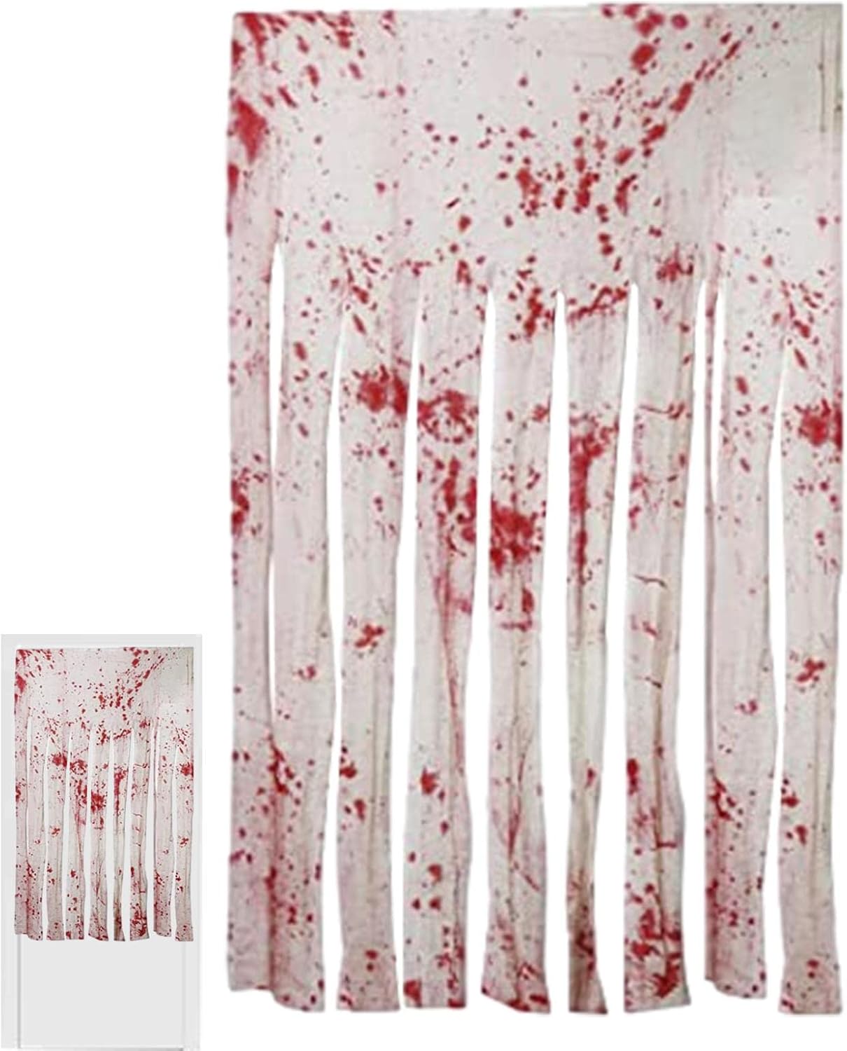 5 Pcs ハロウィーン ブラッディ ドア カーテン 血まみれの手のプリントでハロウィーンのドアカーテン 5 Pcs ハロウィーン ブラッディ ドア カーテン 血まみれの手のプリントでハロウィーンのドアカーテン