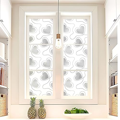 Miniatura 5 de DKTIE Película de privacidad para ventana, 14 patrones, película de vidrio esmerilado para ventana, película de teñido de ventana, adherencia