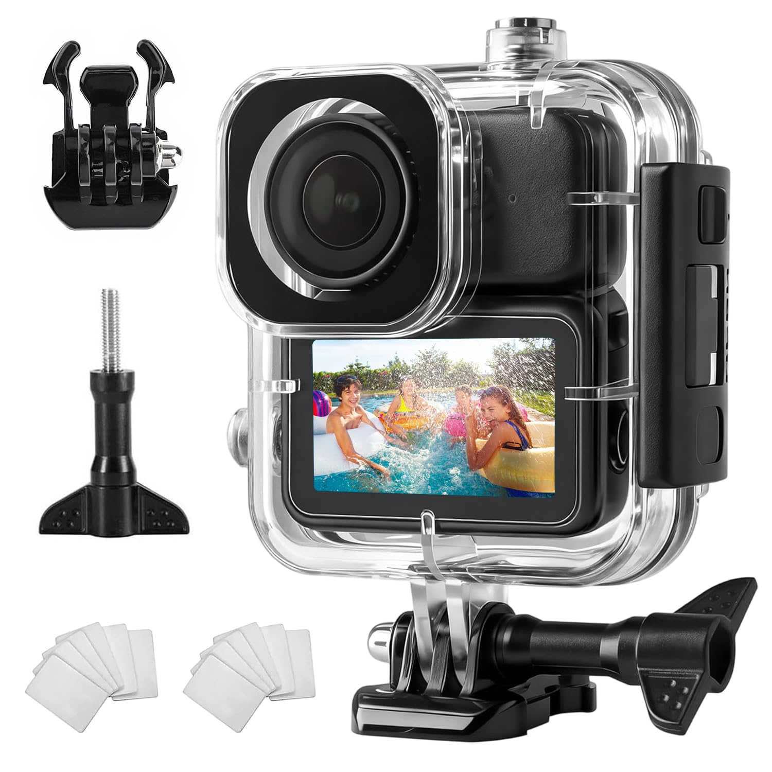 Kit Protezione Per NanoCamera – Custodia Silicone, 2 Vetri Temperati E 2 Pellicole Per Obiettivo, Antigraffio E Antiurto