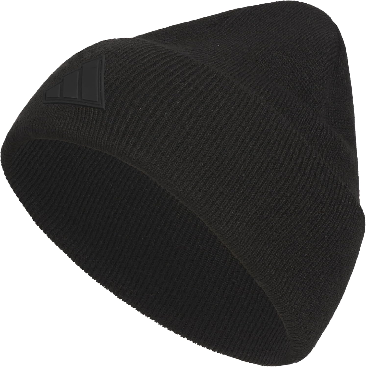 Adidas Men's Wide Cuff Beanie – Tall Fit Slouchy Cuffed Knit Winter Hat