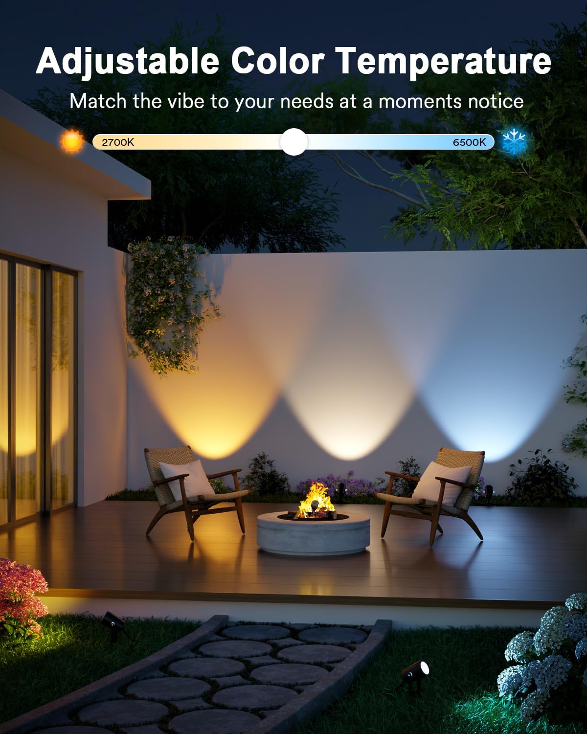 Lumary Smart Landscape Lights Gen2, 6-Pack 56FT RGB+AIWW Outdoor Spotlights, Color-Changing LED Pathway Lights for Yard, Garden, Patio, Compatible with Alexa & Google Home 8 71cPL2CVRmL. AC SL1500
