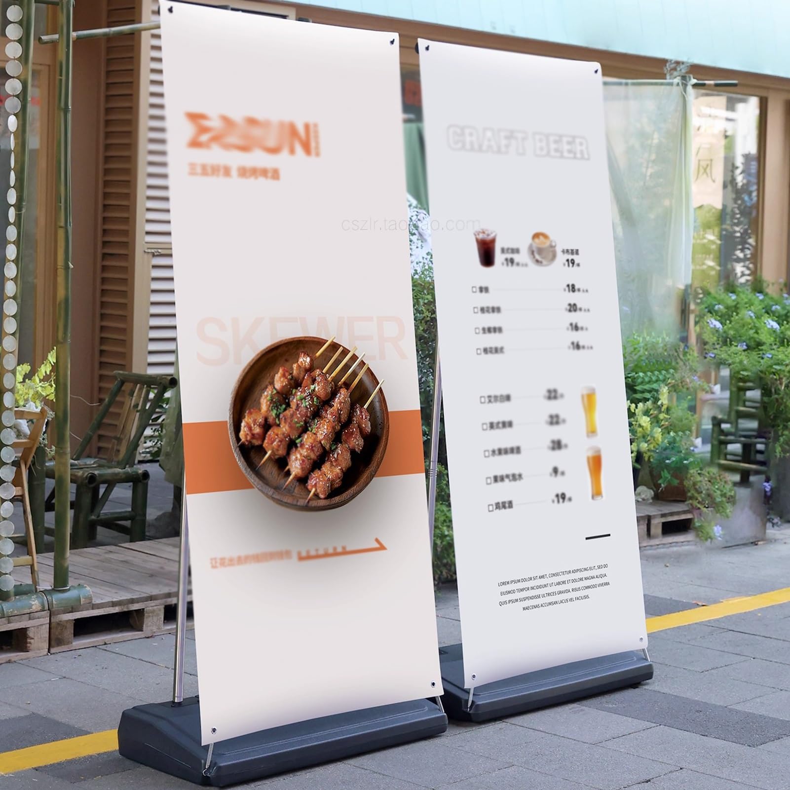 Caballete Publicitario, Personalizado Enrollar Soporte Carteles, Retráctil Enrollar Soporte Pancarta, Pie Publicidad Menú Titular del Cartel Boletín para Ferias(80x180cm)