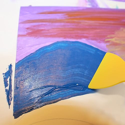 Miniatura 4 de Juego de 12 cuchillos de masilla de plástico, espátulas, espátulas, raspador de pintura de plástico, cuchillo de parcheo para spackling, parches,