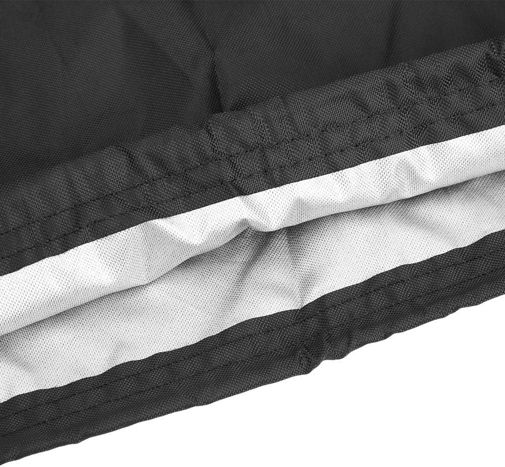 Patio Heater Covers, 210D/420D Oxford Waterproof Dustproof Outdoor Heater Cover, with Zipper and Storage Bag, Standing Square Heater Covers, 87”H X 24”D X 20”B Inch, Black(210D)