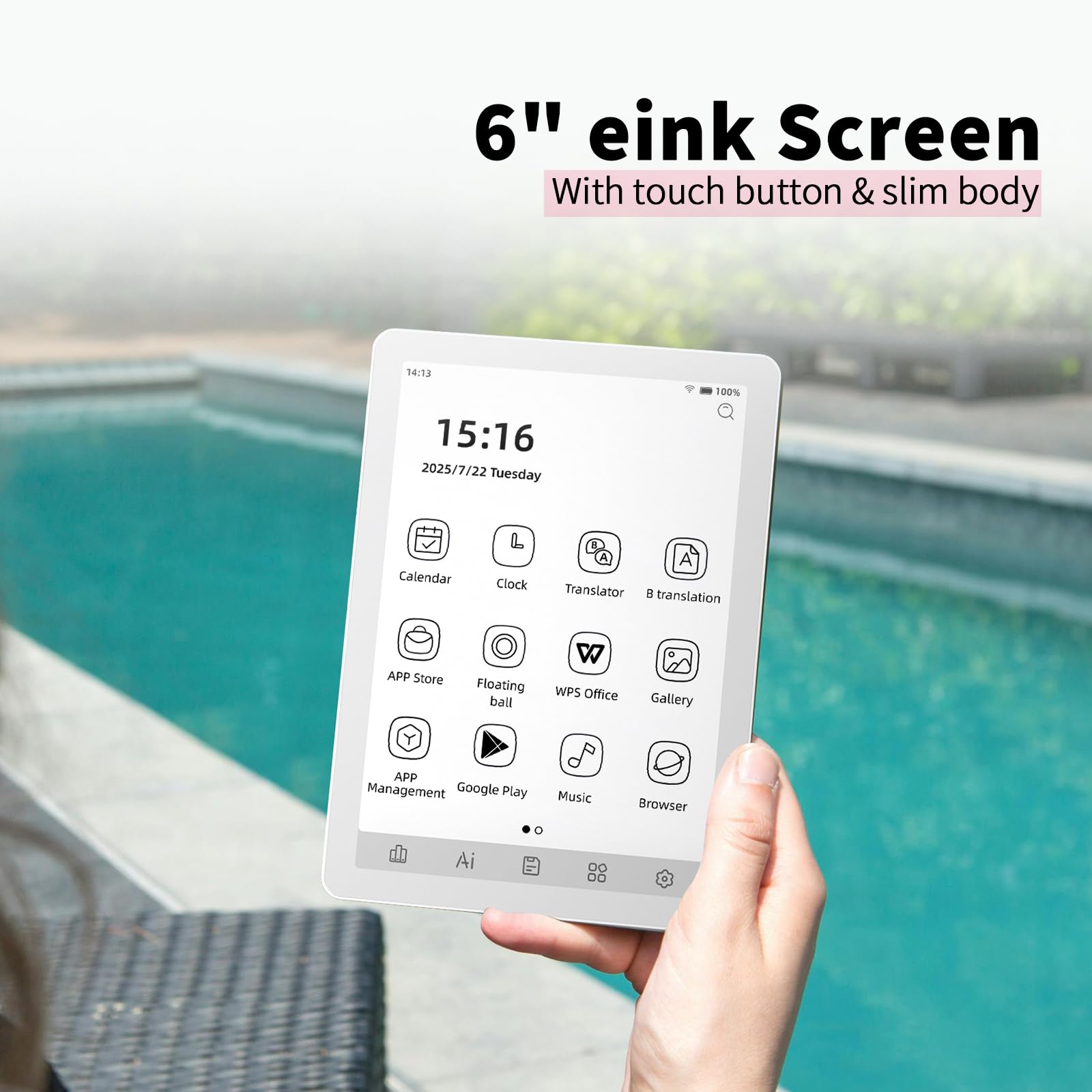 Amazon.com: Bigme B6 e-Reader with B/W Display, 6 Inch E-Ink eBook
