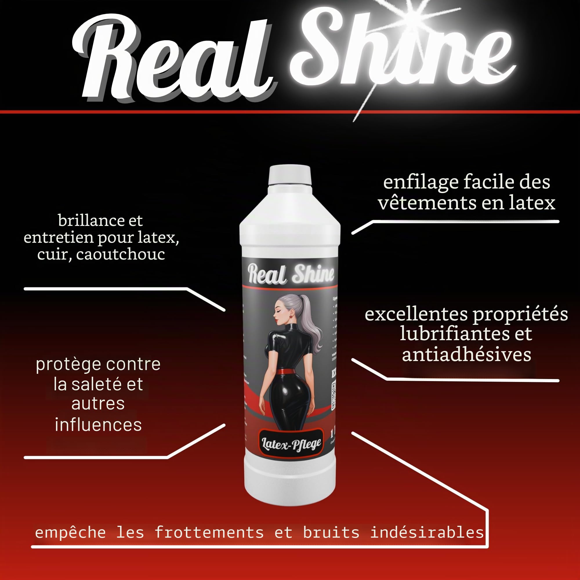 Optimal Huile de silicone pour entretien du latex 1 L