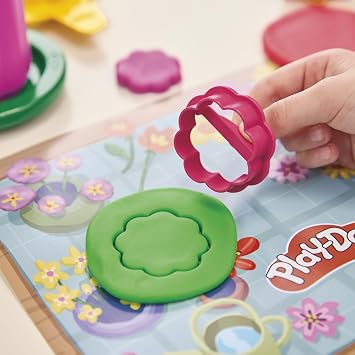 Play-Doh Flower Shop Playset, 27 Garden Toy Accessories, Easter Gifts for Boys and Girls, Kids Arts & Crafts, 3+