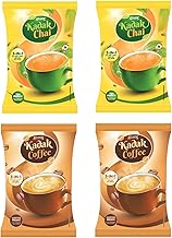 Atlantis 3 in 1 Instant Kadak Cardamom Tea and Medium RostedCoffee Premix Powder Contains Tea, Coffee, Milk and Sugar) 2 Kg each for Vending Machines