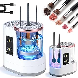 Máquina limpiadora de brochas de maquillaje e...