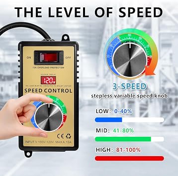 AC Motor Speed Controller 100V-120V 15A